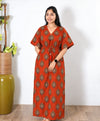 Tangerine butta cotton kaftan