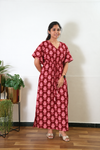 Cherry cotton kaftan