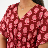 Cherry cotton kaftan