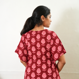 Cherry cotton kaftan