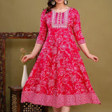 Orchid anarkali kurta